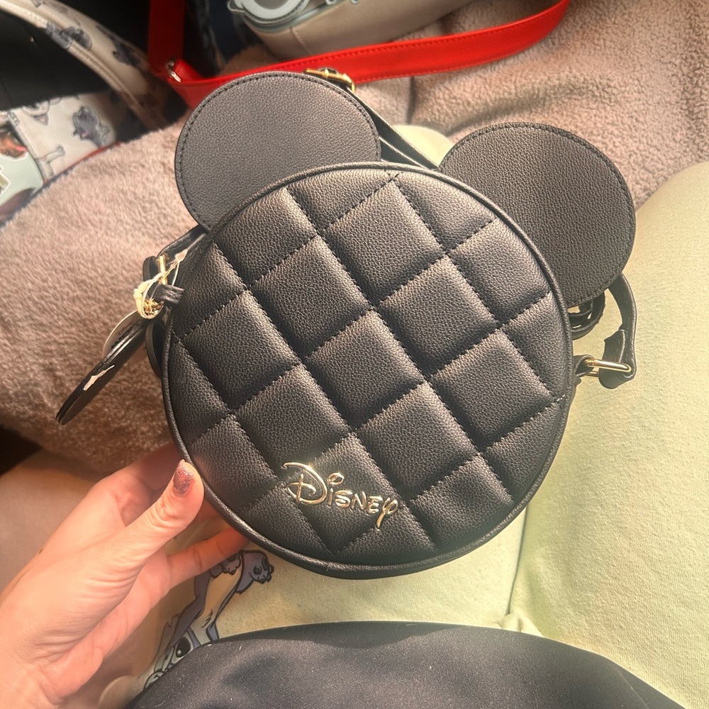 NWT Disney Black Quilted Bag (with ears!)